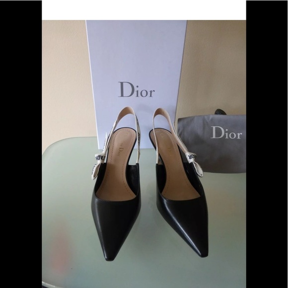 NIB Auth Christian Dior J'ADIOR SHOES Slingback w/dust bag 8-8.5 US/38.5 ITALY - Picture 2 of 10